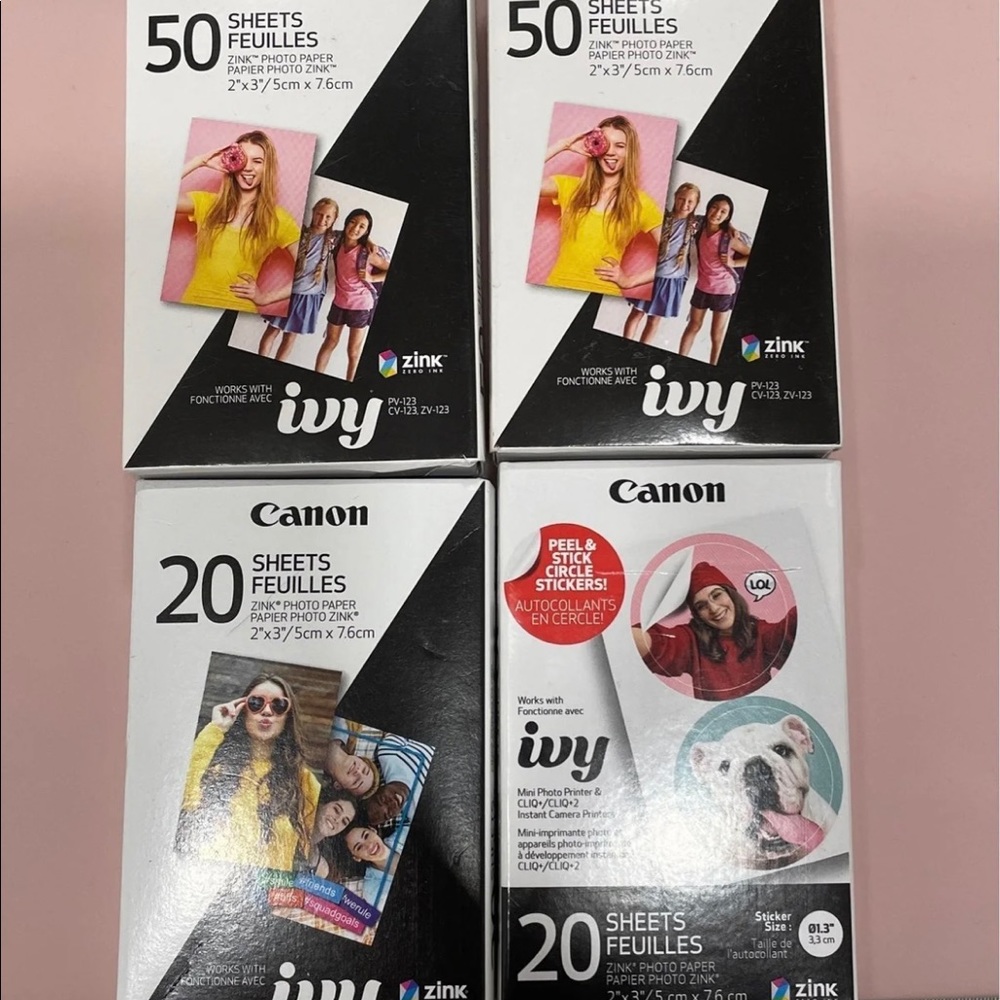 Canon Ivy mini photo printer films